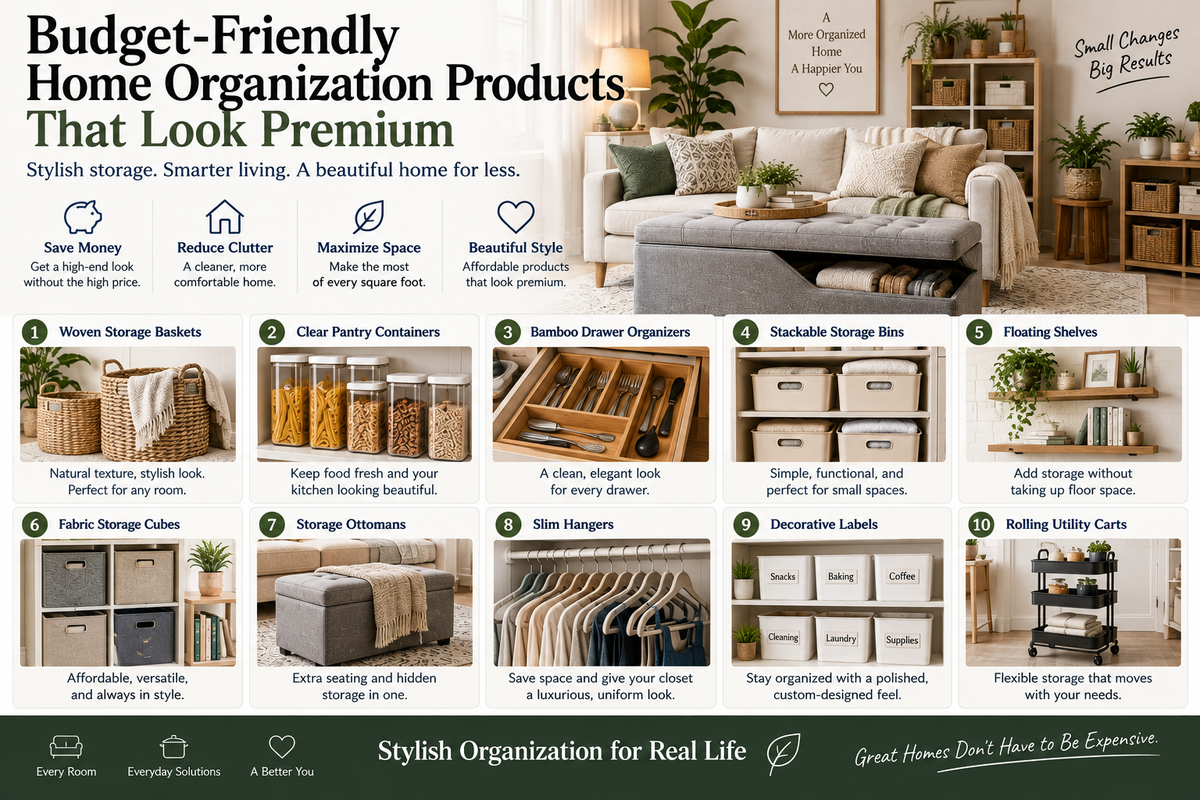 Budget-Friendly Home Organization Products That Look Premium
