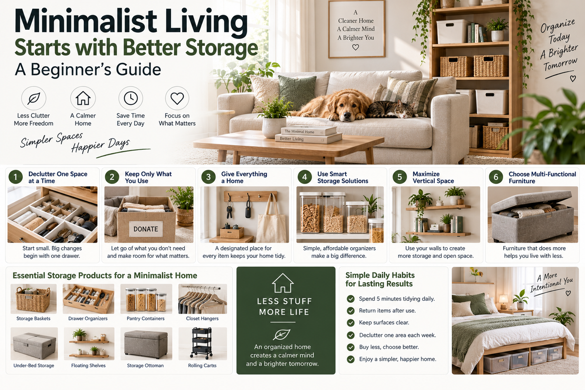 Minimalist Living Starts with Better Storage: A Beginner's Guide