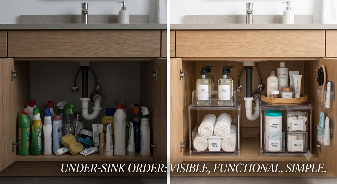 Under-the-Bathroom-Sink Organization: From Chaos to Order