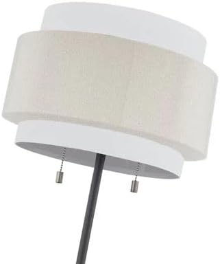 Dania Table Lamp – Modern Metal Frame Lamp with Fabric Shade, Commercial Grade Lighting for Living Room or Bedroom