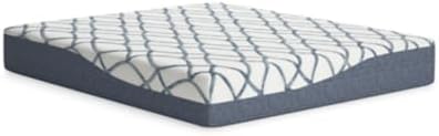Signature Design by Ashley 12 Inch Chime Elite 2.0 Plush Green Tea Memory Foam Mattress for Cool Sleep and Pressure Relief, California King, Fiberglass Free, Mattress In A Box