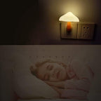 AUSAYE Sensor LED Night Light Plug in Wall Lamp, Energy Saving NightLight Cute Mushroom Night Lights for Adults Kids Bedroom,Bathroom,Toilet, Stairs, Kitchen,Hallway Corridor Warm White