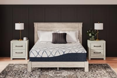 Signature Design by Ashley 12 Inch Chime Elite 2.0 Plush Green Tea Memory Foam Mattress for Cool Sleep and Pressure Relief, California King, Fiberglass Free, Mattress In A Box