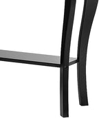 ChooChoo Narrow Console Table with Drawer, Chic Accent Sofa Table, Entryway Table, Black