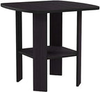 Furinno Simple Design End Table, 2-Pack, Dark Walnut