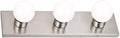 Design House 519280 Contemporary 3-Light Indoor Vanity Light Dimmable for Bathroom Bedroom Vanity Makeup, Satin Nickel