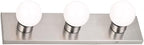 Design House 519280 Contemporary 3-Light Indoor Vanity Light Dimmable for Bathroom Bedroom Vanity Makeup, Satin Nickel