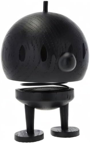 Hoptimist - Scandinavian Design - Wooden Bumble (Black Stained Oak, H: 13.5 cm x D: 10 cm)