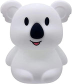 Animal-Shaped Night Light, Rechargeable LED Soft Silicone (BPA Free) Bedside Lamp for Children/Adults, Adjustable Brightness and 9 Colors by Touch Control & Remote Control (Big Koala)