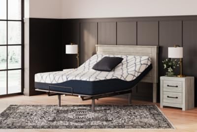 Signature Design by Ashley 12 Inch Chime Elite 2.0 Plush Green Tea Memory Foam Mattress for Cool Sleep and Pressure Relief, King, Fiberglass Free, Mattress In A Box