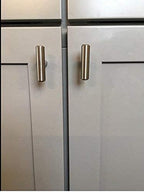 LONTAN 100 Pack Brushed Nickel Cabinet Knobs for Dresser Drawers LS201BSS Kitchen Cabinet Knobs Brushed Nickel Cabinet Pulls Modern Drawer Knobs