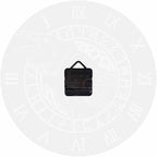 Geek Alerts Cawing Black Crow with Roman Numerals Silent Wall Clock 12inch Viking Odin Raven with Scandinavian Runes Battery Operated Quartz Watch