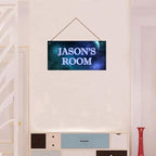 Personalized Sign Outer Space Room Décor Kids Room Decor, Universe Theme Little Man Cave Decor for Nursery, Planet Nursery Decor for Baby Game Room Boys Bedroom