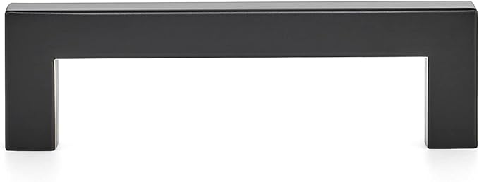 Ravinte 3 Pack 4 Inch Kitchen Square Cabinet Handles Matte Black Cabinet Pulls Black Drawer Pulls Cupboard Hardware Kitchen Handles