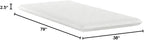 EMOOR Japanese Futon Mattress CLASSE Twin (39x79in) Made in Japan White, Foldable Floor Sleeping Bed Tatami Mat