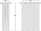 NICETOWN Room Darkening Draperies Window Curtain Panels, Thermal Insulated Grommet Room Darkening Curtains for Bedroom (Natural, 2 Panels, W34 x L54 -inch)