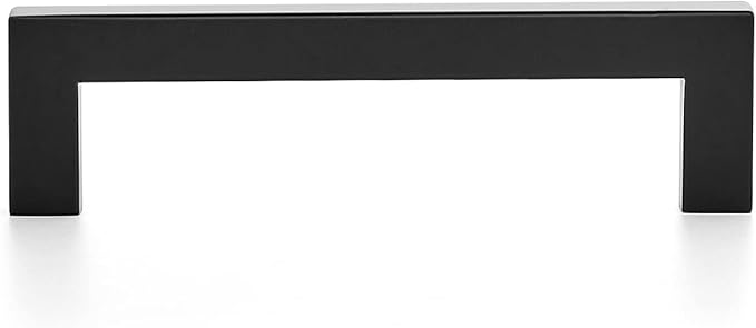 Ravinte 20 Pack 4-1/2 Inch Kitchen Square Cabinet Handles Matte Black Pulls Black Drawer Pulls Kitchen Cabinet Hardware Handles