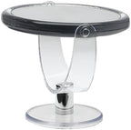 Danielle Creations 6.75-Inch Double Sided Vanity Makeup Mirror with Ultra Vue Glass, 12x Magnfication, Clear Acrylic