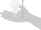 Amazon Basics LED Light Bulbs, Energy Efficient 6W, 40 Watt Equivalent, E26 Standard Base, 2700, Dimmable, 10,000 Hour, Soft White, 6 Count