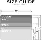 Cozzzi 4 Inch Twin Folding Mattress for Floor and Traveling with Removable Cover - Lightweight and Portable Mattress for Adults & Kids - Compact and Easy to Storage (75in x 39in x 4in)