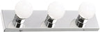 Design House 500850 3-Light Vanity Strip Light Contemporary Dimmable for Bathroom, Bedroom, Makeup Vanity, Polished Chrome