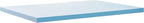ZINUS 2 Inch Green Tea Cooling Gel Memory Foam Mattress Topper, Cooling Gel Foam, CertiPUR-US Certified, Queen, Blue