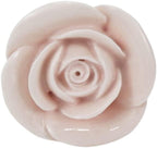4pcs Light Pink Rose Flower Ceramic Knobs for Cabinet Drawer Door Pull Handles Dresser