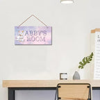 Personalized Signs Unicorn Sign, Unicorn Canvas Wall Art for Teen Girls Bedroom Nursery Kids Room Motivational Decor for Unicorn Fans Boys Room Little Man Cave