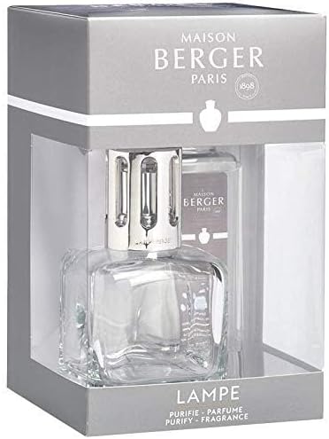 MAISON BERGER Lampe Berger Giftset Ice Cube - Home Fragrance Diffuser - 5.5 x 3 x 3 inches - Includes Fragrance So Neutral 8.45 Fluid Onces - 250 milliliters (Clear)