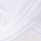 Socomi Wedding Arch Draping Fabric 3 Panels 29" x 19Ft White Sheer Chiffon Curtain Drapes 6 Yards for Wedding Ceremony Birthday Party Decoration