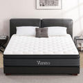 King Size Mattress, 12 Inch Hybrid Memory Foam Mattress with Pocket Springs for Motion Isolation Pressure Relief, CertiPUR-US