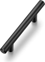 Ravinte 1 Pack 5'' Cabinet Pulls Matte Black Stainless Steel Kitchen Drawer Pulls Cabinet Handles 5”Length, 3” Hole Center
