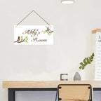 Personalized Sign Vintage Bird Sign Room Décor Kids Room Decor, Cut Bird Theme Little Man Cave Wall Art Decor for Nursery, Nursery Door Decor for Toddler Baby Boys Room