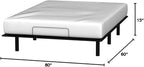 Sven and Son Essential Adjustable Bed Base (Frame Only), Easy Assembly, Head and Foot Lift, Memory Positions, Zero Gravity, Wireless Remote - Queen