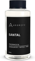 Santal Diffuser Oil, 3.3 Fl Oz, 100 mL, Diffuser Fragrance Oil for Home, Bathroom & Office, Aromatherapy Blend of Natural Essential Oil, Sandalwood & Musk Scent.