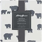 Eddie Bauer - Sheets, Cotton Flannel Bedding Set, Brushed for Extra Softness, Cozy Home Decor (Beacon Hill Ivory, King)