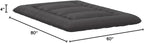 Japanese Floor Mattress, Futon Mattress with Portable Storage Bag and Washable Cover, Roll Up Thick Tatami Mat Suitable for Camping, Guest Room, Black, Queen