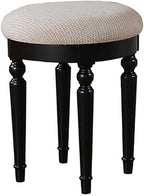 BOBKONA F4072 St. Croix Collection Vanity Set with Stool, Black