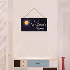 Personalized Sign Outer Space Room Décor For Little Man Cave, Space Art Print Solar System Wall Art Decor For Nursery Kids Room Decorations, Planets Picture Posters For Boys Bedroom