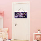 Personalized Signs Astronaut Sign Customized Signs Wall Art Decoration Exquisite Decorative Signs Custom Name Baby Bedroom Kids Room Outer Space Themed Decor For Girls Boys Room