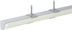 hunhun 10-Pack 6.6ft/ 2Meter V Shape LED Aluminum Channel System with Milky Cover, End Caps and Mounting Clips, Aluminum Profile for LED Strip Light Installations, Very Easy Installation