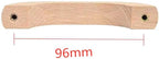 Mysummer 5PCS Wooden Handles for Cabinet Solid Handle Unfinished for Chest of Drawers Hole Distance 3.78 inch for Furniture Wardrobe Cupboard Closet Drawer Handle Pull