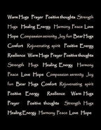 Chanasya Premium Sympathy Warm Hugs Gift Throw Blanket - Healing Gift Cancer Chemo Survivor Get Well Caring Gifts - Comfort Gift Blanket for Love Support Strength - Women Men Friend Grandpa - Black