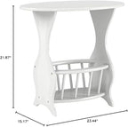 Frenchi Furniture Magazine Table Finish: White