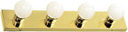 Design House 500868 4-Light Vanity Strip Light Contemporary Dimmable for Bathroom, Bedroom, Makeup Vanity, Polished Brass