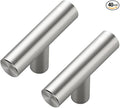 40 Pack Brushed Nickel Cabinet Knobs - Kitchen Cabinet Knobs Silver Cabinet Pulls for Kitchen Cabinet Drawer Stainless Steel Dresser Knobs for Cabinet Hardware 2in Length Single Hole T Bar
