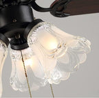 Clear & Frosted Ceiling Fans Light Covers Glass Shade, Transitional Style Replacement Glass Shade with Standard 2-1/8" Fitter Size, 4-4/5" high x 5" Diameter, Pack of 4