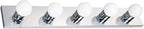 Design House 509653 5-Light Vanity Strip Light Contemporary Dimmable for Bathroom, Bedroom, Makeup Vanity, Polished Chrome
