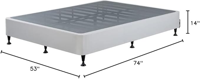 ZINUS Keenan Metal Mattress Foundation, Standing Box Spring, Headboard Brackets Included, Easy Assembly, Full