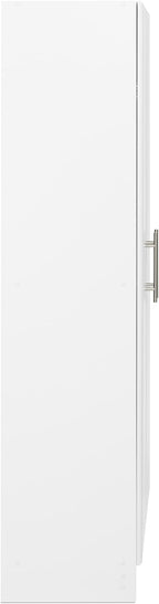 Prepac Elite 24" Storage Cabinet, White Storage Cabinet, Bathroom Cabinet, Pantry Cabinet with 3 Shelves 16" D x 24" W x 65" H, WES-2464